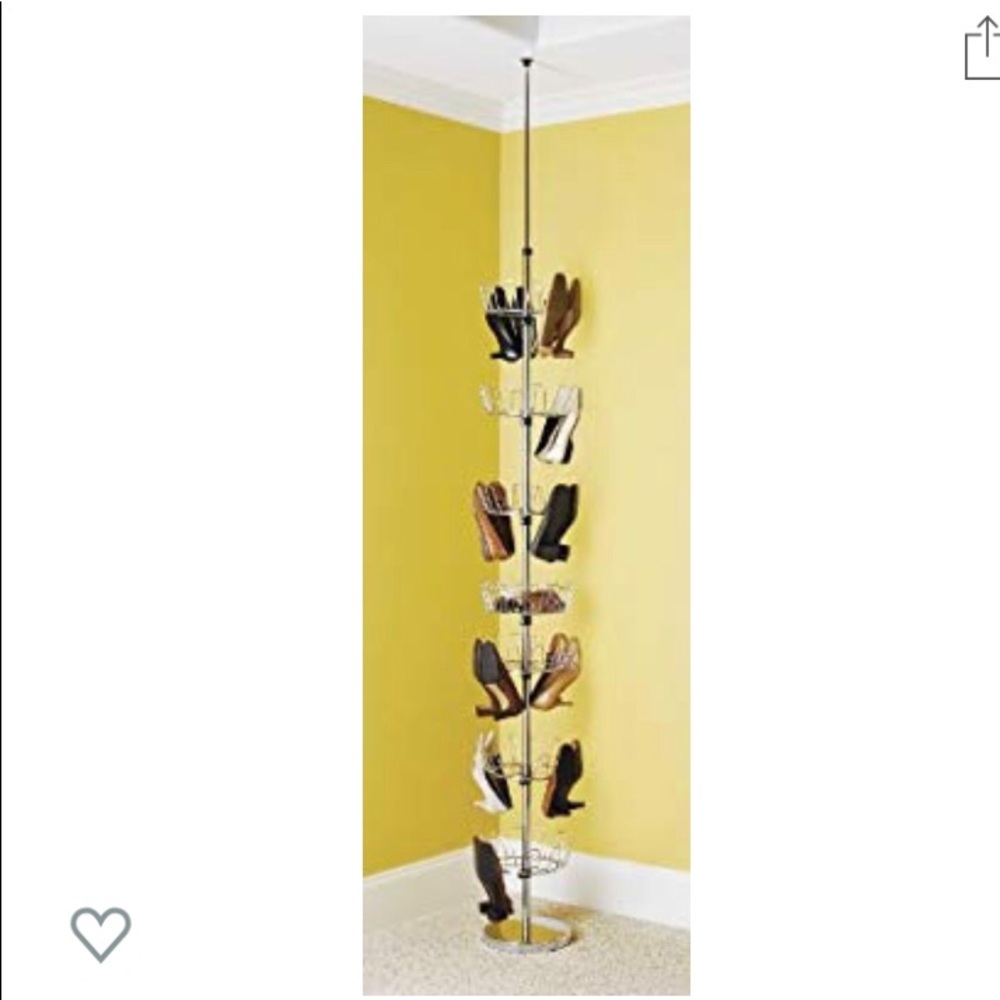 Whitmor floor to ceiling shoe spinner